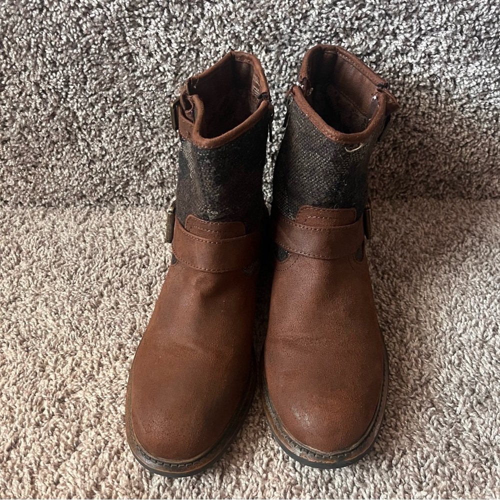 White Mountain Womens Carlin Brown Ankle Boot 9.5